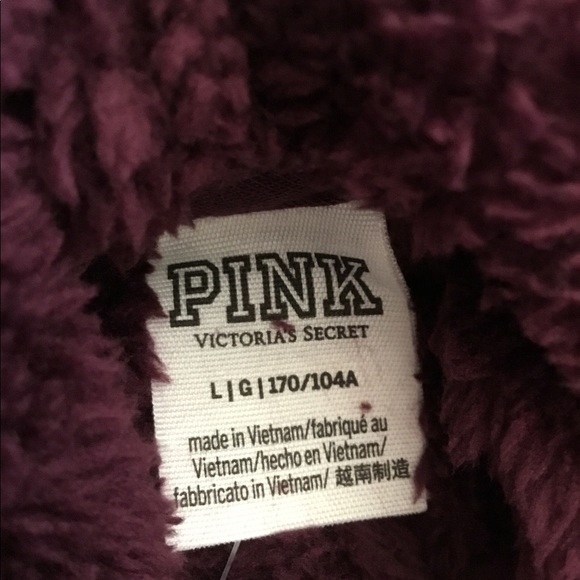 Pink Victoria’s Secret Teddy Half Zip Pullover NWT - Picture 3 of 7